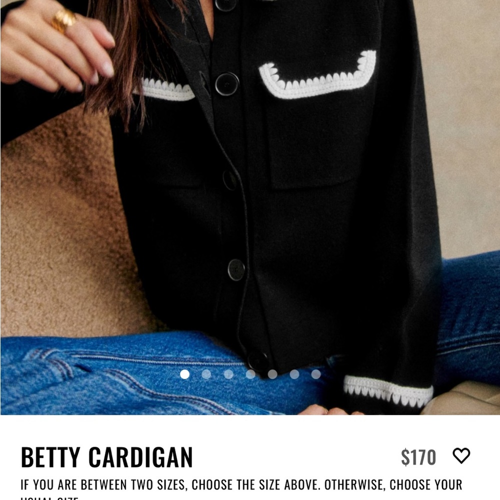 Sézane Betty Cardigan- never worn